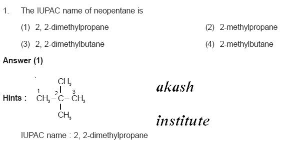 The IUPAC name of neopentane is